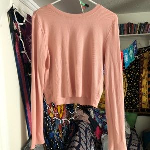 PACSUN me to we long sleeve thermal crop